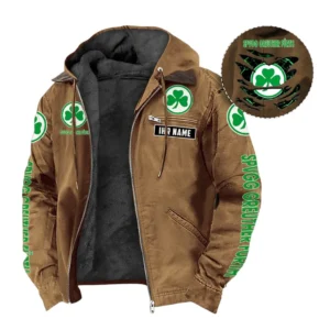 SpVgg Greuther Furth Hoodie mit Kapuze und Flanell BDE1805092535 - Kamel