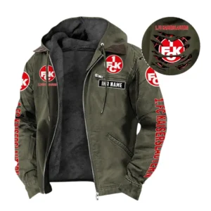 1. FC Kaiserslautern Hoodie mit Kapuze und Flanell BDE1805092537 - Grün