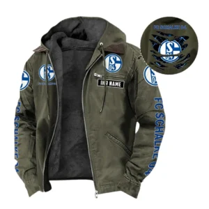 Schalke 04 Hoodie mit Kapuze und Flanell BDE1805092538 - Grün