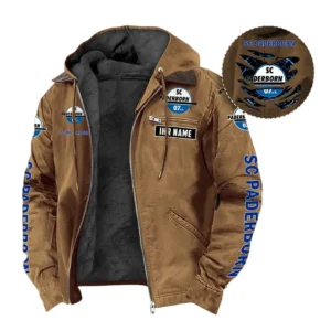 SC Paderborn Hoodie mit Kapuze und Flanell BDE1805092540 - Kamel