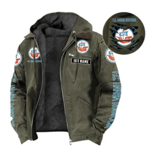 Hansa Rostock Hoodie mit Kapuze und Flanell BDE1805092542 - Grün