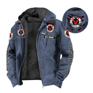 Viktoria Köln Hoodie mit Kapuze und Flanell BDE1805092547 - Marineblau