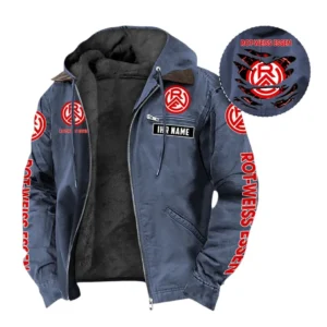 Rot-Weiss Essen Hoodie mit Kapuze und Flanell BDE1805092548 - Marineblau