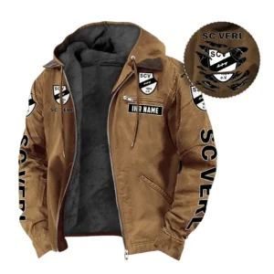 SC Verl Hoodie mit Kapuze und Flanell BDE1805092554 - Kamel