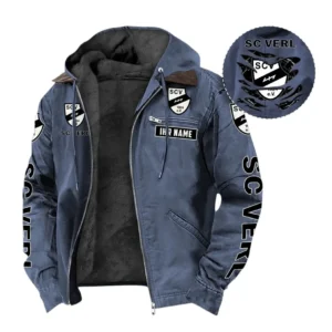 SC Verl Hoodie mit Kapuze und Flanell BDE1805092554 - Marineblau