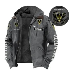 Alemannia Aachen Hoodie mit Kapuze und Flanell BDE1805092555 - Grau