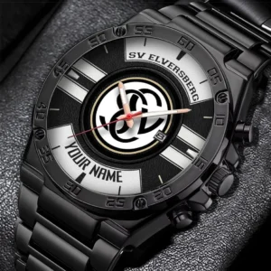 SV Elversberg Uhren Herren, Armbanduhr Für SV Elversberg Fans BDE3204292514 - Schwarz