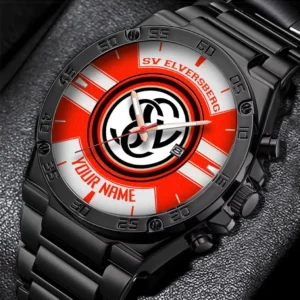 SV Elversberg Uhren Herren, Armbanduhr Für SV Elversberg Fans BDE3204292514 - Orange