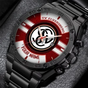 SV Elversberg Uhren Herren, Armbanduhr Für SV Elversberg Fans BDE3204292514 - Rot