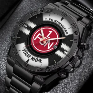 FC Nurnberg Uhren Herren, Armbanduhr Für FC Nurnberg Fans BDE3204292518 - Schwarz