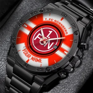 FC Nurnberg Uhren Herren, Armbanduhr Für FC Nurnberg Fans BDE3204292518 - Orange