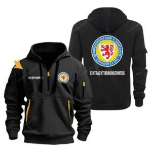 Eintracht Braunschweig Hoodie Reißverschluss, Kapuzenpullover mit Allover-Druck Eintracht Braunschweig BDE3304292507 - Schwarz