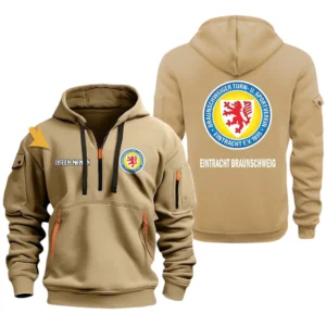 Eintracht Braunschweig Hoodie Reißverschluss, Kapuzenpullover mit Allover-Druck Eintracht Braunschweig BDE3304292507 - Khaki