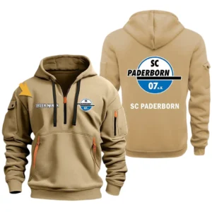 SC Paderborn Hoodie Reißverschluss, Kapuzenpullover mit Allover-Druck SC Paderborn BDE3304292508 - Khaki
