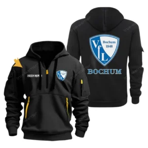 VfL Bochum 1848 Hoodie Reißverschluss, Kapuzenpullover mit Allover-Druck VfL Bochum 1848 BDE3304292509 - Schwarz