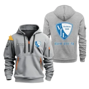 VfL Bochum 1848 Hoodie Reißverschluss, Kapuzenpullover mit Allover-Druck VfL Bochum 1848 BDE3304292509 - Grau