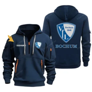 VfL Bochum 1848 Hoodie Reißverschluss, Kapuzenpullover mit Allover-Druck VfL Bochum 1848 BDE3304292509 - Marineblau