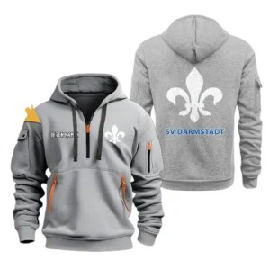 Darmstadt 98 Hoodie Reißverschluss, Kapuzenpullover mit Allover-Druck Darmstadt 98 BDE3304292510 - Grau