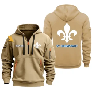 Darmstadt 98 Hoodie Reißverschluss, Kapuzenpullover mit Allover-Druck Darmstadt 98 BDE3304292510 - Khaki