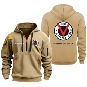 FC Viktoria Koln 1904 e.V Hoodie Reißverschluss, Kapuzenpullover mit Allover-Druck FC Viktoria Koln 1904 e.V BDE3304292512 - Khaki