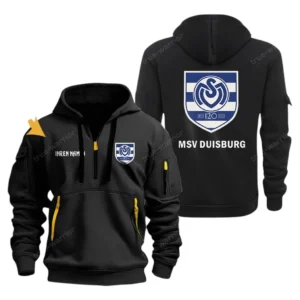 MSV Duisburg Hoodie Reißverschluss, Kapuzenpullover mit Allover-Druck MSV Duisburg BDE3304292516 - Schwarz