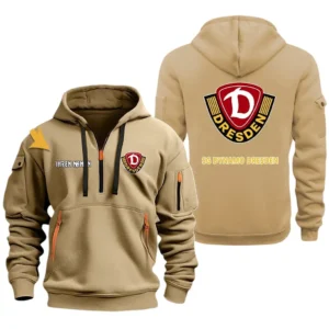 SG Dynamo Dresden Hoodie Reißverschluss, Kapuzenpullover mit Allover-Druck SG Dynamo Dresden BDE3304292520 - Khaki