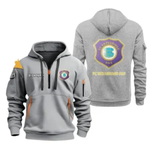 Erzgebirge Aue Hoodie Reißverschluss, Kapuzenpullover mit Allover-Druck Erzgebirge Aue BDE3304292522 - Grau