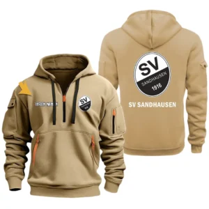 SV Sandhausen Hoodie Reißverschluss, Kapuzenpullover mit Allover-Druck SV Sandhausen BDE3304292526 - Khaki