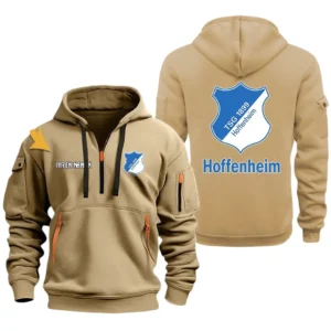 TSG Hoffenheim Hoodie Reißverschluss, Kapuzenpullover mit Allover-Druck TSG Hoffenheim BDE3304292533 - Khaki