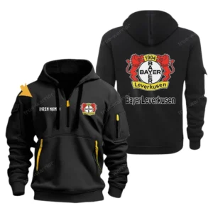 Bayer 04 Leverkusen Hoodie Reißverschluss, Kapuzenpullover mit Allover-Druck Bayer 04 Leverkusen BDE3304292536 - Schwarz