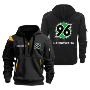 Hannover 96 Hoodie Reißverschluss, Kapuzenpullover mit Allover-Druck Hannover 96 BDE3304292550 - Schwarz