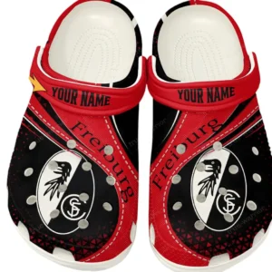 SC Freiburg Crocs Clogs mit Allover-Druck BDE3404292501 - Weiß