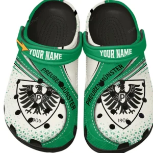 Preußen Münster Crocs Clogs mit Allover-Druck BDE3404292509 - Schwarz