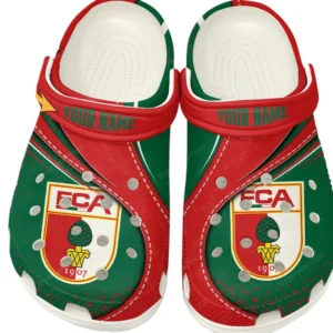 FC Augsburg Crocs Clogs mit Allover-Druck BDE3404292513 - Weiß