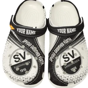 SV Sandhausen Crocs Clogs mit Allover-Druck BDE3404292523 - Weiß