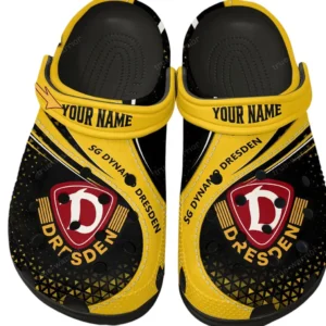 Dynamo Dresden Crocs Clogs mit Allover-Druck BDE3404292526 - Schwarz
