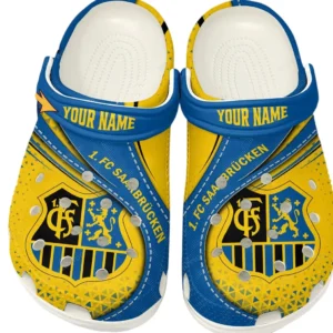 FC Saarbrücken Crocs Clogs mit Allover-Druck BDE3404292529 - Weiß