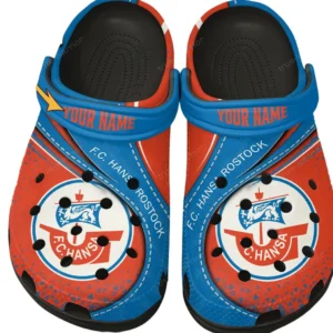 Hansa Rostock Crocs Clogs mit Allover-Druck BDE3404292530 - Schwarz