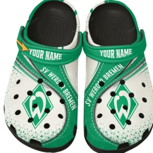 Werder Bremen Crocs Clogs mit Allover-Druck BDE3404292533 - Schwarz