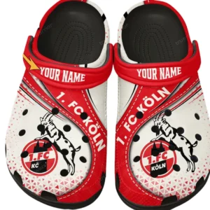 FC Koln Crocs Clogs mit Allover-Druck BDE3404292534 - Schwarz