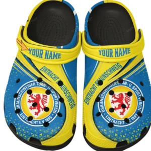 Eintracht Braunschweig Crocs Clogs mit Allover-Druck BDE3404292535 - Schwarz