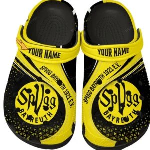 SpVgg Bayreuth 1921 e.V. Crocs Clogs mit Allover-Druck BDE3404292539 - Schwarz