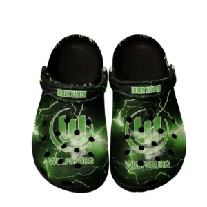 Werder Bremen Crocs Clogs mit Allover-Druck BDE3505072508 - Schwarz
