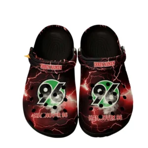 Hannover 96 Crocs Clogs mit Allover-Druck BDE3505072510 - Schwarz