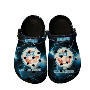 Hansa Rostock Crocs Clogs mit Allover-Druck BDE3505072514 - Schwarz