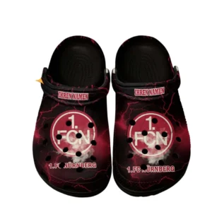 FC Nurnberg Crocs Clogs mit Allover-Druck BDE3505072524 - Schwarz