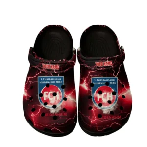 FC Heidenheim Crocs Clogs mit Allover-Druck BDE3505072526 - Schwarz
