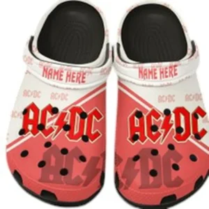 AC/DC Crocs Clogs mit Allover-Druck BDE3505072529 - Schwarz