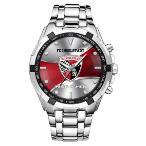 FC Ingolstadt Armbanduhr Silberfarbe Herren Sportliches BDE3705072556