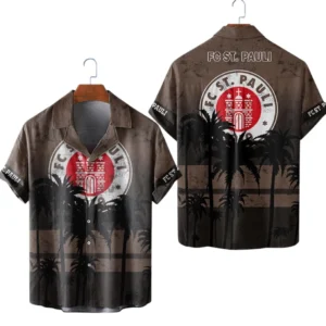 FC St. Pauli Hawaiihemd, Hawaiihemd Für FC St. Pauli Fans BDE3805052516